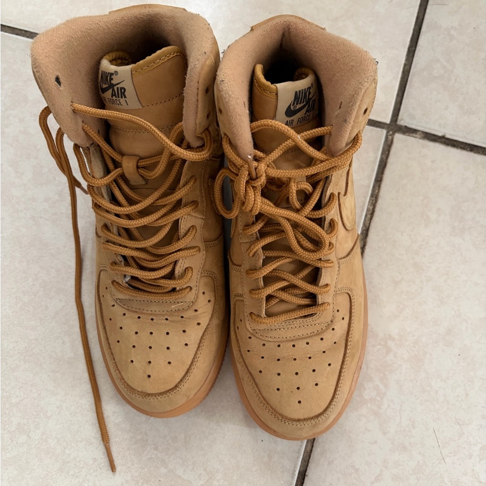 Nike Air High-Top Sneakers in Brown